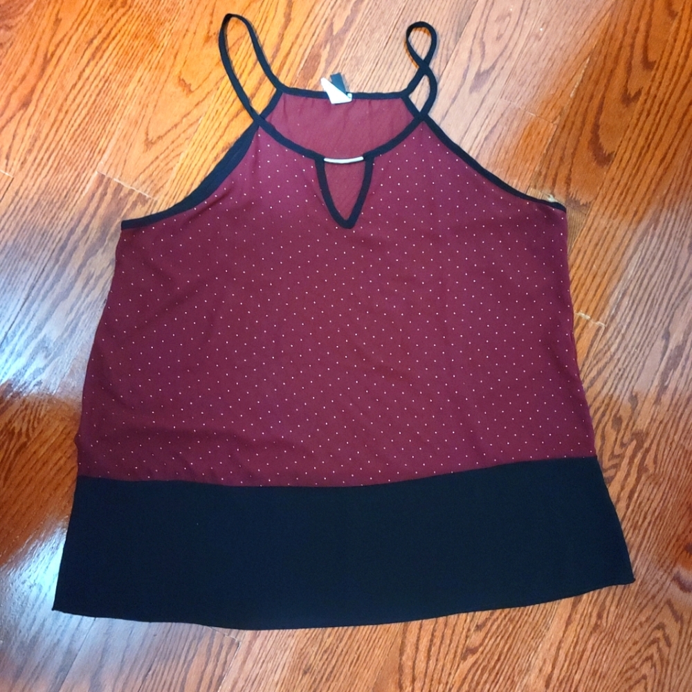 Sheer sleeveless top